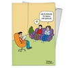NobleWorks - C4011ANG Funny Anniversary Card 'Emoji Counselor' with Envelope by NobleWorks