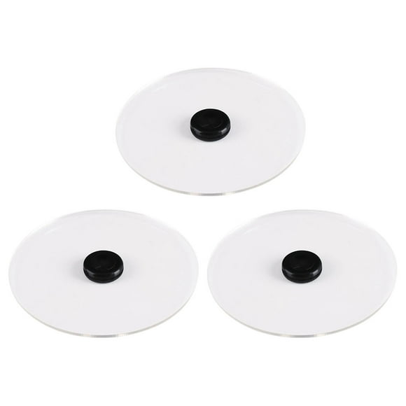 WORGEOUS 3pcs Cubiertas de infusores de fumar acrílico Copa de fumar Tapa de cócteles Accesorios para fumar