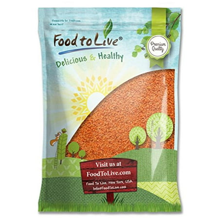 - Red Split Lentils, 10 Pounds - Kosher, Raw, Sodium Free, High in Fiber - by Food to Live