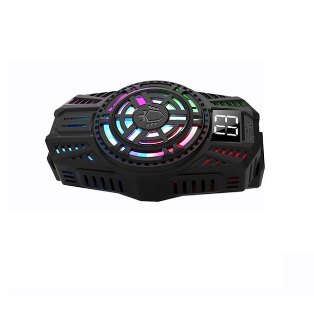 Seitruly Ventilador de refrigeración del radiador del teléfono móvil Disipador de calor fresco recargable USB portátil Teléfono y Comunicación Negro