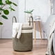 thumbnail image 1 of Cesto de lavandería tejido de cuerda (1 unidad), contenedor de almacenamiento grande, cesto plegable natural para organizar la ropa en el dormitorio con asa resistente, 1 of 9