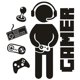 thumbnail image 2 of Gamer Decals for Room Game Wall Sticker for Kids Room Bedroom Playroom Wall Decor, 2 of 5