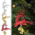 thumbnail image 1 of Xihbxyly Colgante Navideño de Ciervo, Diseño de Reno Saltarín Galvanizado, Campanas para Decoración Navideña, Adorno Colgante Versátil para Árbol y Estanterías, Decoración Festiva para El Hogar, Idea, 1 of 7