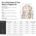 thumbnail image 4 of Yiaed Flower Color Rabbit Print Sun Shirts UPF 50+ Protection Hoodie Rash Guard Shirt UV Shirt Long Sleeve Fishing Outdoor Lightweightase-3X-Large, 4 of 5