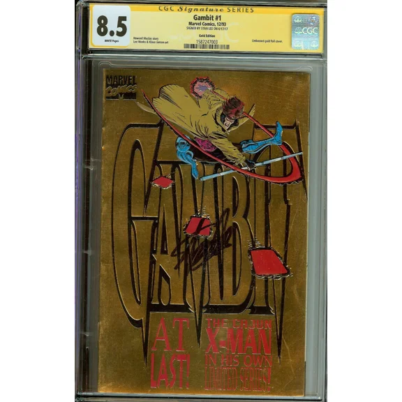 Gambit #1 GOLD Variant Stan Lee CGC 8.5