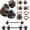 60LBS Set, 4in1, variant on Adjustable Dumbbell Set, 40/60LBS Free Weight Set, Multi-Functional Portable Changeable Dumbbell Barbell Kettlebell Set for Home, Multiple Style