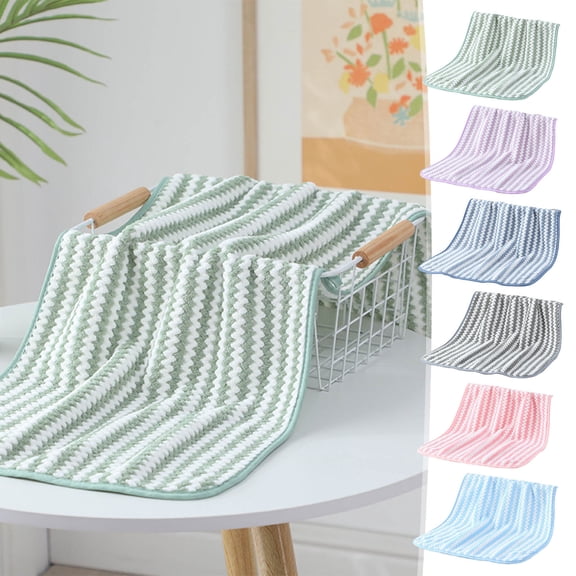 kladzum Bath Towels Coral Velvet Towels for Bathroom, 13.39x29.53in Towels Adult Daily Use Household Hygroscopic Dry Towel Hair Beach Towel Bathroom Towels