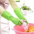 thumbnail image 2 of Guantes de goma gruesos con puños largos, el mejor limpiador de cocina y ayudante para lavar platos, 2 of 2