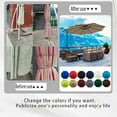 thumbnail image 3 of CJWDYLX Outdoor Table Cover with Umbrella Hole Elastic Cover for Sofa Outdoor Rectangular Table Cover 8 Ribs Umbrella Replacement 10ft Patio Umbrella Replacement Cloth Outdoor Garden Parasol, 3 of 7