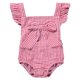 thumbnail image 2 of Ropa de bebé Verano Niñas Bow Fly Sleeve Plaid Rayas Print Mamelucos Ndcxsfigh Para estrenar, 2 of 6