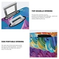 thumbnail image 3 of Kdxio Rainbow Melting Ice Cream Pattern Luggage Cover for Travel,Elastic and Durable,Fits 18-32 Inch,Anti-Scratch Suitcase Protector-No luggage included, 3 of 5