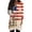 Multicolor, variant on JoveMarine Women's V-Neck 3/4 Sleeve Tunic Top with Pockets Independence Day Printed Mid-Length Blouse Casual Summer Shirt for Patriotic Holiday Daily Wear Beige L