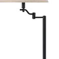 thumbnail image 3 of Benjara 3 Way Metal Body Floor Lamp with Swing Arm & Conical Fabric Shade- Black, 3 of 7