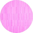 thumbnail image 1 of Ahgly Company Indoor Round Solid Pink Modern Area Rugs, 7' Round, 1 of 4
