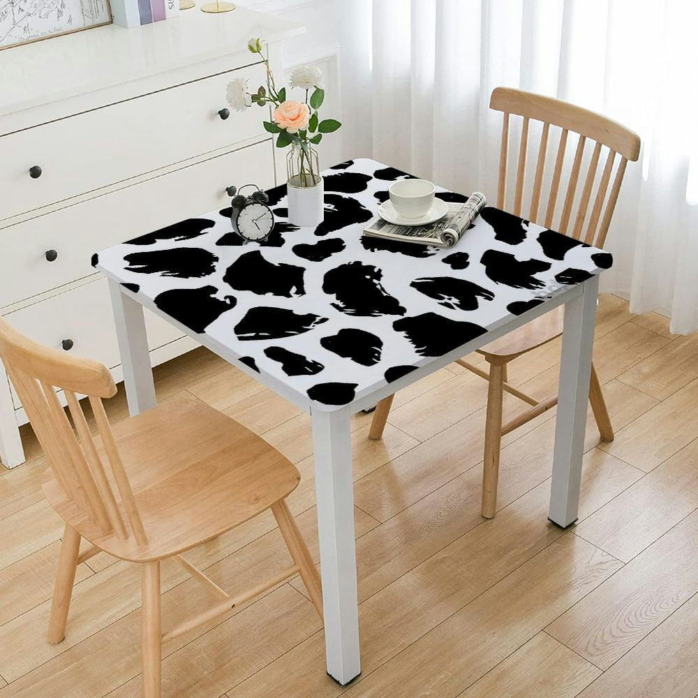 HAOXIT Party Tablecloth, Farm Animal Theme Barnyard Party Supplies for Picnics Square Rectangular Table Cover Baby Shower Kids Boys Girls Birthday 36*36