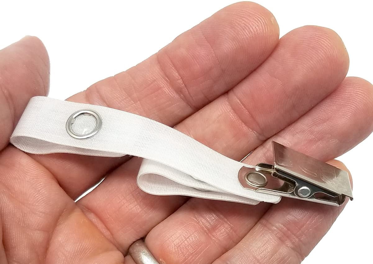 Bulk 100 Pack - Dual Strap ID Badge Clip with Two Reinforced Straps - Perfect for Badge Buddies - Holds Two Identification Cards and Clips to Pocket or Scrubs by Specialist ID