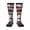 3 Black, variant on Women's Knee High Socks Red Line Flag Firefighter Outdoor Casual Tube Socks