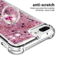 thumbnail image 3 of Funda para iPhone 8 Plus/iPhone 7 Plus con Brillo Líquido Flotante, Purpurina, Parachoques y Anillo Giratorio Soporte, 3 of 5
