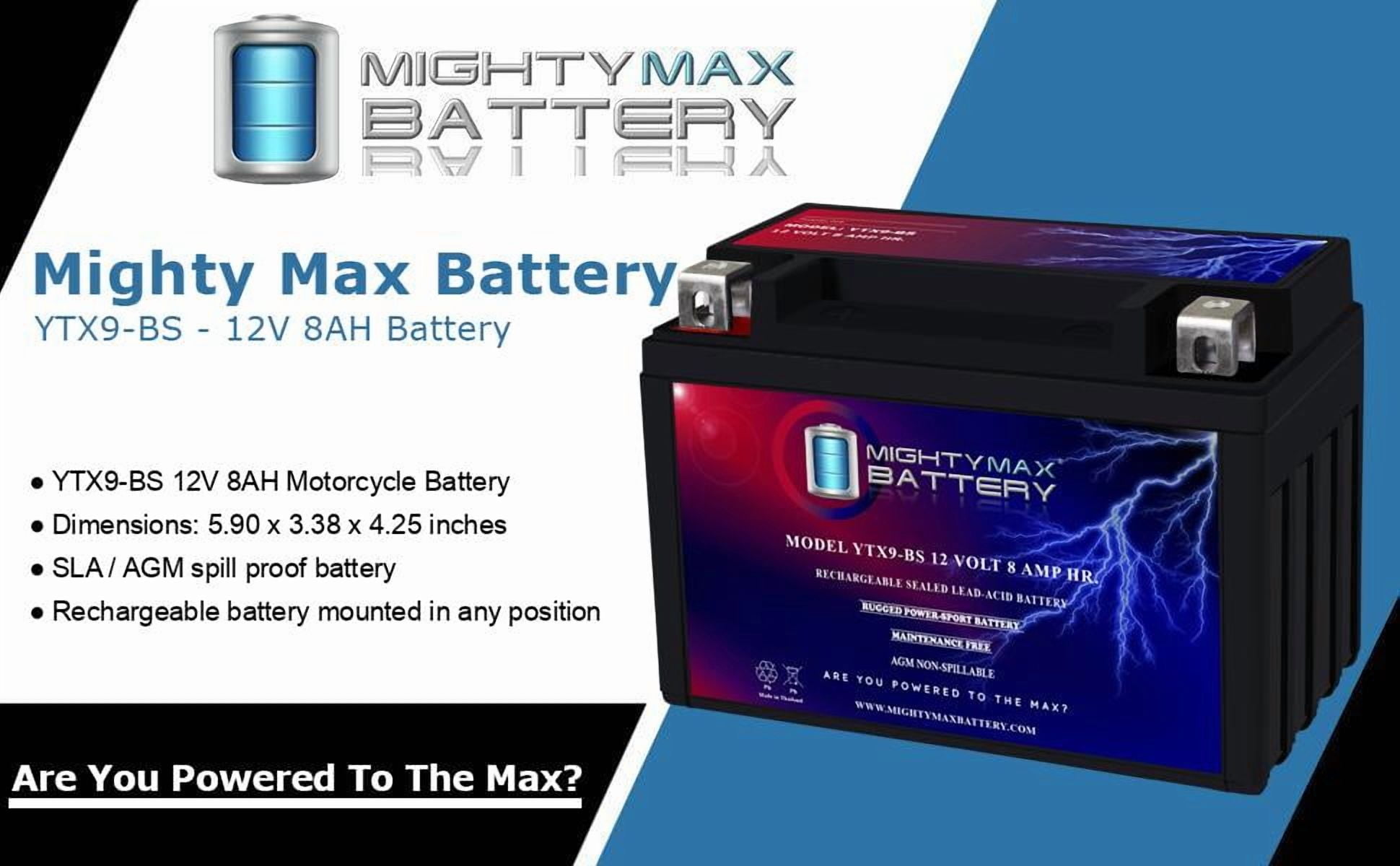 YTX9-BS Replacement Battery for Kawasaki 600 ZX600-FA Ninja ZX-6R