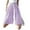 Purple, variant on Girls Casual Wide Leg Shorts Summer Breathable Comfortable Stretchy Waist Elastic Kids Play Outfit Toddler,3-4 Years