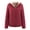 Wine Red, variant on comerut Women Hooded Cotton Jacket Autumn Winter Warm Solid Color Quilted Long Sleeves Zipper Pocket Casual Loose Fit Ladies Female Coat Outwear