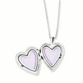 thumbnail image 2 of 925 Sterling Silver Rhodium Plated Gold-Plated Heart Shaped Locket and Pendant Set, 2 of 4