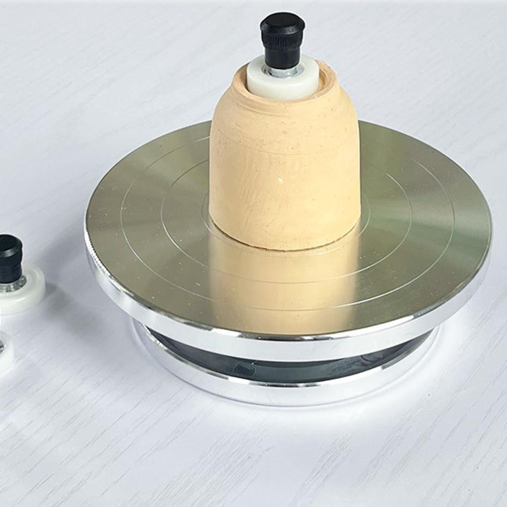 Youthyao 6/8/10/12in Pottery Turnable Wheel Double-Sided Turntable Sculpting Wheel