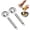 2pcs, variant on Stainless Steel Egg Yolk Separator,Egg Yolk White Filter Divider Tool with Long Handle - egg Yolks White separator for Kitchen Cooking and Baker