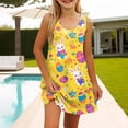 thumbnail image 4 of Tisuna Easter Summer Dress For Girls Child Bunny Print Sleeveless Crew Neck Dresses Comfortable Casual Little Girls Festival Party Playwear Outfits Yellow Size 7-8 Years, 4 of 8