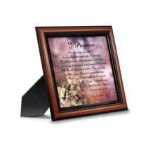 I Promise, Wedding Picture Frame Gift of Vows from Bride to Groom or Groom to Bride, 8708W