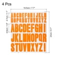 thumbnail image 2 of Uxcell 4 Hojas Calcomanías de Letras de Vinilo 9.1'' x 7.7'' para Interior Exterior Calcomanía Naranja, 2 of 5
