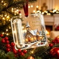 thumbnail image 6 of Money Gift Christmas Tree Ornament, Snowy Church Artwork Holiday Cash Holder Decoration, Hanging Keepsake for Kids Teens and Adults, Clear Acrylic, 6 of 6
