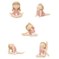 thumbnail image 1 of Conjunto de 5 Figuras de Yoga Bunny Girl para Regalar, 1 of 5