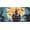 Ethnic Halloween Pumpkin, variant on RV Flower Anchor Ocean License Plate, Rust-Proof Aluminum Decorative Front Plate, 6 x 12 in