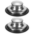 thumbnail image 1 of Uxcell 2-Pack Tapón de Fregadero de Cocina, Tapón de Eliminación de Basura de Acero Inoxidable de 3-3/8 Pulgadas, Cubierta de Tapón de Fregadero Universal [Plateado], 1 of 1