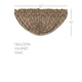 thumbnail image 2 of VHC Brands Sawyer Mill Plaid Cotton Farmhouse Kitchen Curtains Rod Pocket Balloon Valance 15x60 Inches, Charcoal Black, 2 of 7