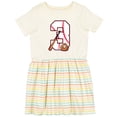thumbnail image 3 of Inktastic Baseball Third Birthday Three Years Old Girls Toddler Dress, 3 of 5