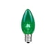 thumbnail image 1 of Bombilla Novelty Lights C7, 5 W, 120 V, verde, paquete de 25, 1 of 7