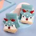 thumbnail image 4 of Guantes navideños de otoño e invierno para niños, de medio dedo, con ambiente festivo, de terciopelo grueso y cálido, para niños y niñas, juego de cinco dedos, 4 of 6