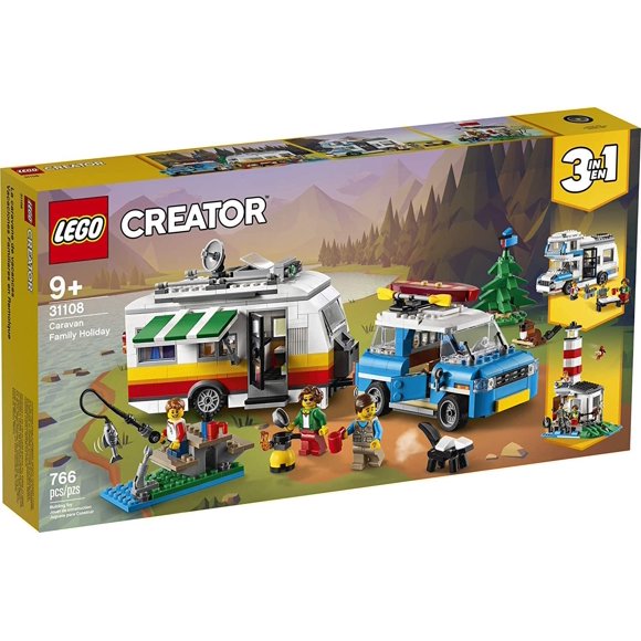 Lego Creator : Caravane Famille Vacances 766 Briques 31108