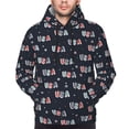 thumbnail image 4 of Hoodies for Men - USA Long Sleeve Comfrt Men'S Fashion Hoodies & Sweatshirts, Sweatshirts for Men Hoodies Pullover Clothing Clothes with Pouch, 4 of 7