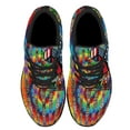 thumbnail image 2 of Imagine All The People Living Life In Peace Hippie Peace Sign American flag Shoes Sneakers Black Size 9, 2 of 7