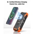 thumbnail image 4 of Cargador solar Power Bank Sudrov 42800 mAh con 4 puertos naranja, 4 of 8