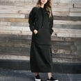 thumbnail image 4 of Brilliant Fall Dresses for Women Long Sleeve Women's Casual Long-sleeve Pocket Pullover Hoodie Dress Spring 2025 New Dresses, 4 of 9