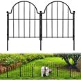 thumbnail image 5 of Decorative Metal Garden Fence with Gate Lock Panels  (H) x (L) No Dig Dog Fence Outdoor for Yard  Temporary Rustproof Metal Wire Rabbit Dog Garden Border Fencing for Patio, 5 of 5
