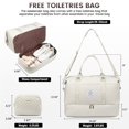 thumbnail image 2 of Bolsa de viaje LOVEVOOK para mujer con compartimento para zapatos, color beige, 2 of 8