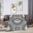 thumbnail image 6 of ZNDUO Lightweight Microfiber Bed Blanket, Vintage Abstract Aztec Pattern Super Soft Flannel Cozy Throw Blankets, 40"x30", 6 of 8