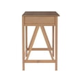 thumbnail image 5 of Linon Titian Pine Wood One Drawer Desk in Driftwood Brown, 5 of 17