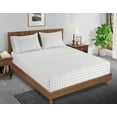thumbnail image 2 of Queen Size 100% Organic Cotton Fitted Sheet & Pillowcase Set, Soft Percale Weave, Breathable, Fits Mattress Up To 15" Deep - Windowpane, 2 of 9