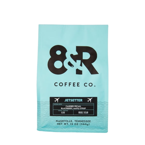 Jetsetter Blend - Roasted by 8th & Roast Coffee Co. - Whole Bean Coffee - 12oz Bag